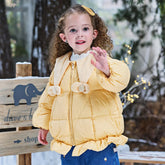 Girls Plush Thick Down Jacket – Long Sleeve Warm Coat